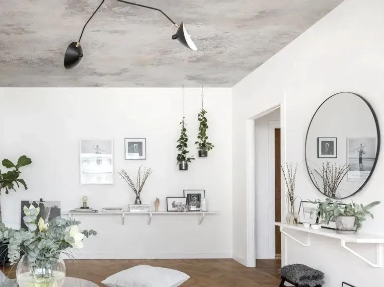 Concrete wallpaper for HDB